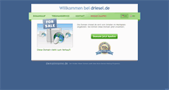 Desktop Screenshot of driesel.de